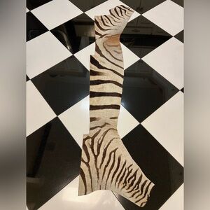 Zebra table runner